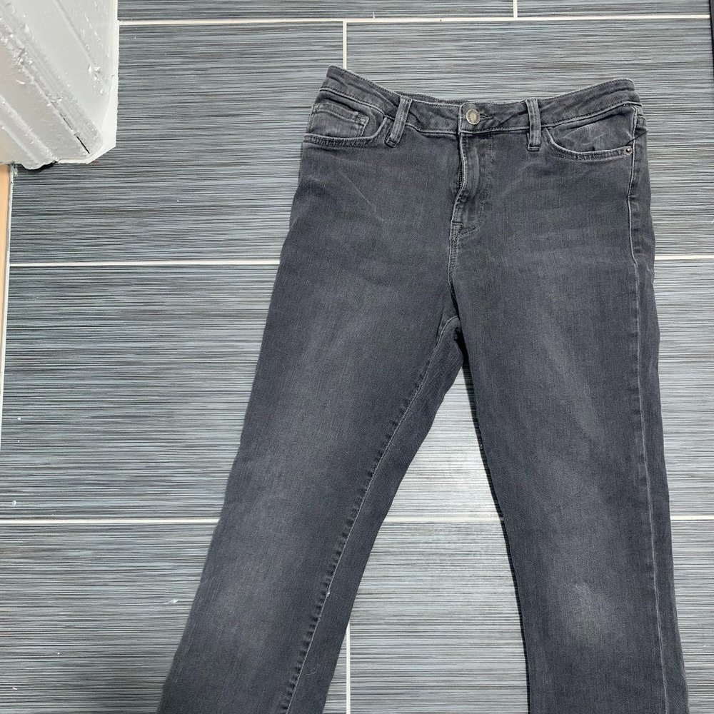 Freepeople bootcut cropped grey jeans